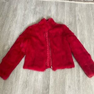 Wilson’s genuine rabbit fur coat